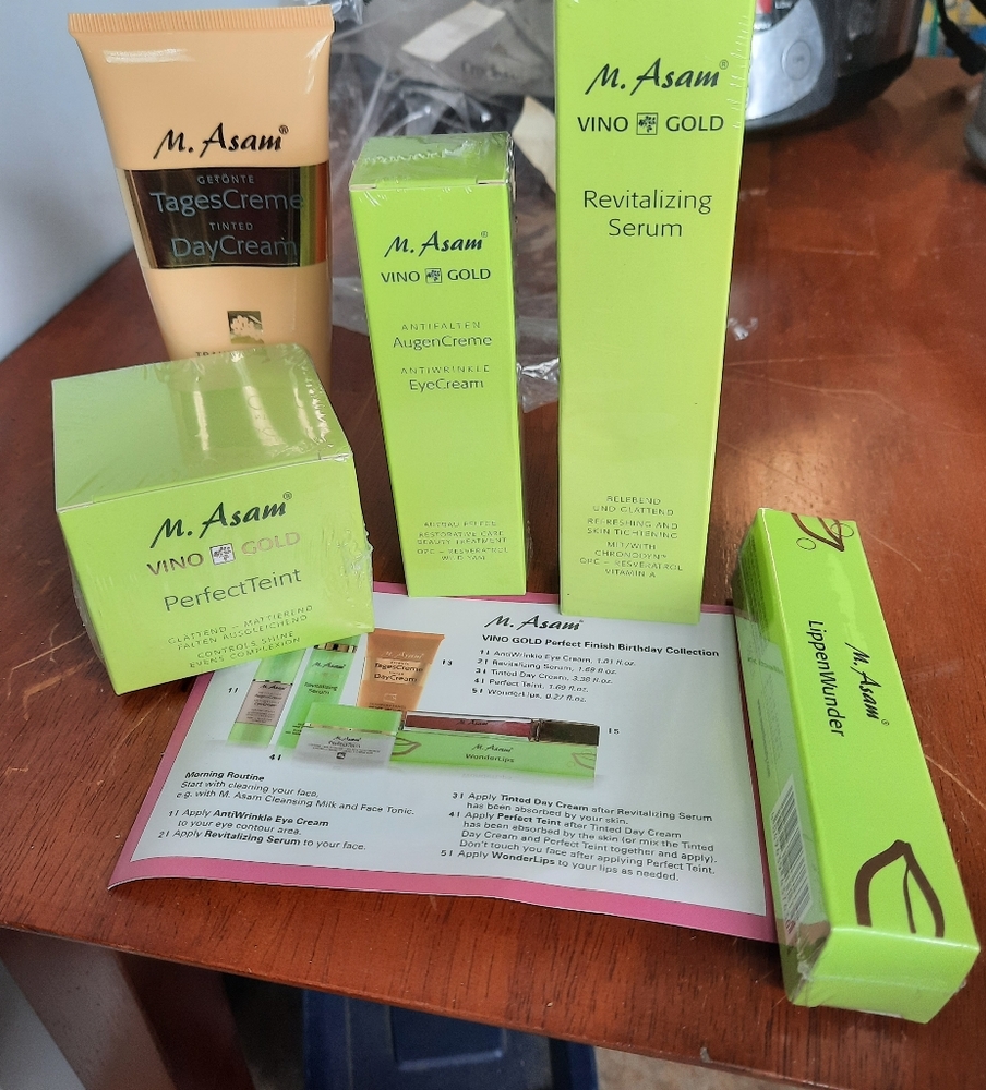 m. Asam 5pc Vino gold perfect finish Birthday collection